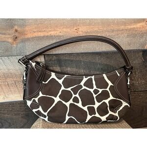 Thirty-One Hobo Shoulder Bag Brown Giraffe‎ Print Purse